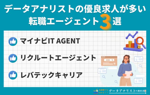 【2025年最新】データアナリストの企業ランキング！優良求人が多いおすすめ媒体も紹介