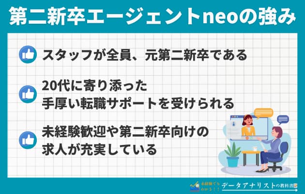 【評判・口コミ】第二新卒エージェントneoの特徴や利用メリット・注意点を解説！