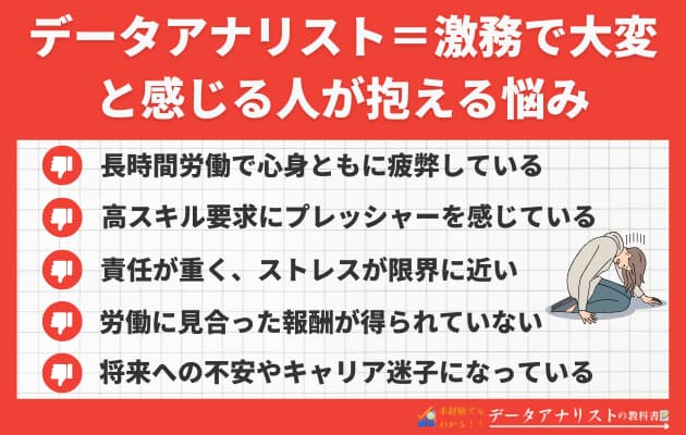 【データアナリストは激務で大変？】現役が語るリアルと無理なく働く3つの対策