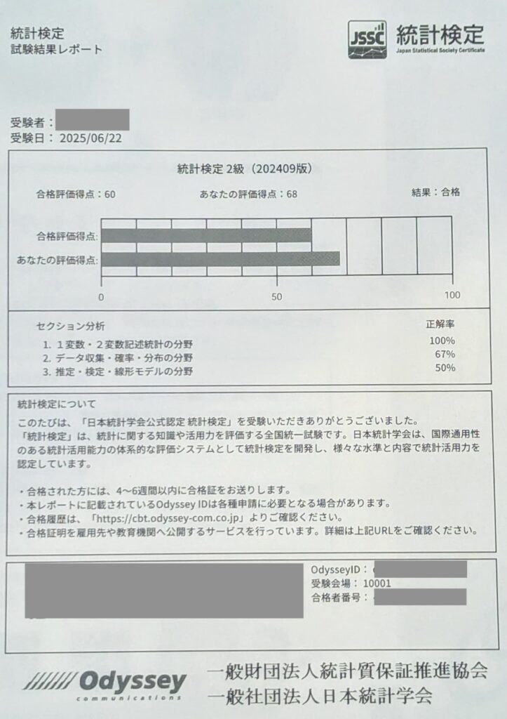 現役データアナリストが統計検定2級に一発合格した体験記！【おすすめの学習方法も解説】