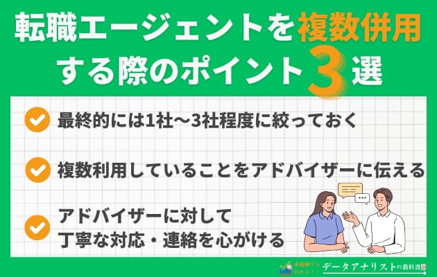 転職エージェントは併用しよう！複数利用を伝えるコツや併用するメリットを徹底解説